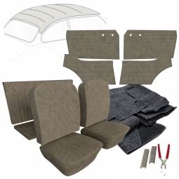 1956-1959 VW Karmann Ghia Coupe Velour Cloth Interior Kit