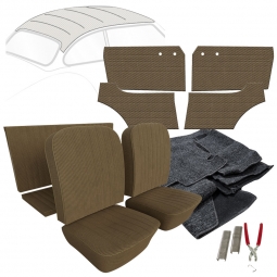 1960-1961 VW Karmann Ghia Coupe Tweed Cloth Interior Kit