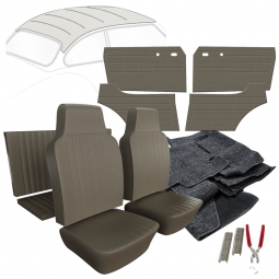 1968 VW Karmann Ghia Coupe Basketweave Vinyl Interior Kit