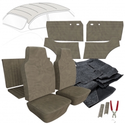 1968 VW Karmann Ghia Coupe Velour Cloth Interior Kit