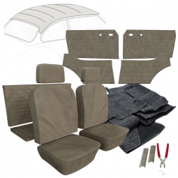 1969-1971 VW Karmann Ghia Coupe Velour Cloth Interior Kit