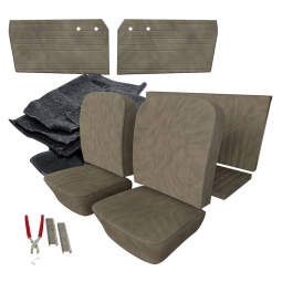 1956-1959 VW Karmann Ghia Convertible Velour Cloth Interior Kit