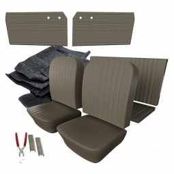 1960-1961 VW Karmann Ghia Convertible Basketweave Vinyl Interior Kit