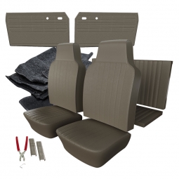 1968 VW Karmann Ghia Convertible Basketweave Vinyl Interior Kit