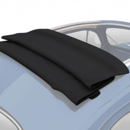 1954-1956 VW Beetle Ragtop - Square Corners - Black Pinpoint Vinyl