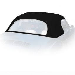 VW Karmann Ghia Convertible Top - Use w/ Glass Rear Window - Color Stayfast Canvas