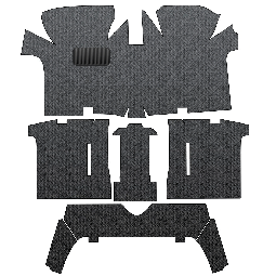 1985-1993 VW Golf/GTI Carpet Kit - 7 Pieces - Black Loop