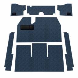 1958-1968 VW Beetle Sedan Carpet Kit - Front - NO Footrest - Loop or Cutpile