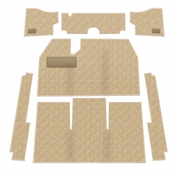 1958-1968 VW Beetle Sedan Carpet Kit - Front - NO Footrest - Oatmeal Loop