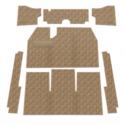 1958-1968 VW Beetle Sedan Carpet Kit - Front - NO Footrest - German Squareweave