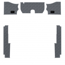 1954-56.5 VW Beetle Carpet Kit - Front - 5 Pcs - for use with Rubber Mats - Charcoal Loop