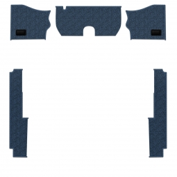 1956.5-68 VW Beetle Carpet Kit - Front - 5 Pcs - for use with Rubber Mats - Loop or Cutpile