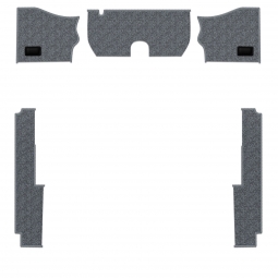 1956.5-68 VW Beetle Carpet Kit - Front - 5 Pcs - for use with Rubber Mats - Charcoal Loop