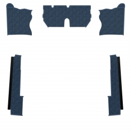 1969-1972 VW Beetle Carpet Kit - Front - 5 Pcs - for use with Rubber Mats - Loop or Cutpile