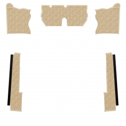 1969-1972 VW Beetle Carpet Kit - Front - 5 Pcs - for use with Rubber Mats - Oatmeal Loop