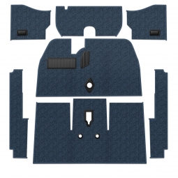 Premium 1968 VW Beetle Carpet Kit - Front - w/o Footrest - Loop or Cutpile