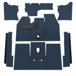 Premium 1969 VW Beetle Carpet Kit - Front - w/ Footrest - Loop or Cutpile