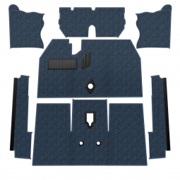 Premium 1969 VW Beetle Carpet Kit - Front - w/o Footrest - Loop or Cutpile