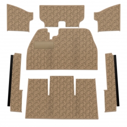 1971-1972 VW Super Beetle Carpet Kit - Front - No Footrest - German Squareweave