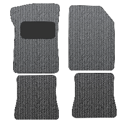 VW Floor Mat - Black - 1975-93 Rabbit/GTI