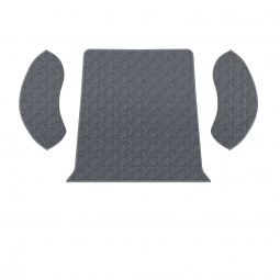 1954-1957 VW Beetle Carpet Kit - Rear - 3 Piece Set - Charcoal Loop