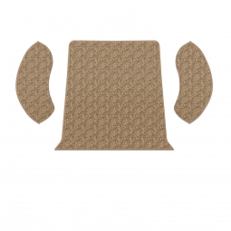 1954-1957 VW Beetle Carpet Kit - Rear - 3 Piece Set - German Squareweave