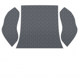 1958-1964 VW Beetle Carpet Kit - Rear - 3 Piece Set - Charcoal Loop