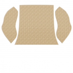 1958-1964 VW Beetle Carpet Kit - Rear - 3 Piece Set - Oatmeal Loop