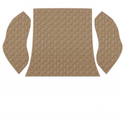 1958-1964 VW Beetle Carpet Kit - Rear - 3 Piece Set - German Squareweave