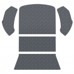 1973-1977 VW Beetle & Super Beetle Carpet Kit - Rear - 5 Piece Set - Charcoal Loop