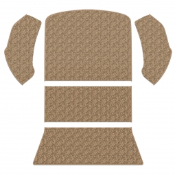 1973-1977 VW Beetle & Super Beetle Carpet Kit - Rear - 5 Piece Set - German Squareweave