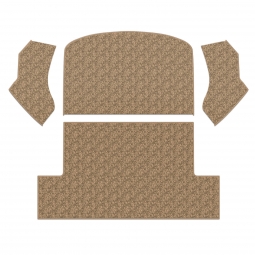 1954-1977 VW Beetle Carpet Kit - Baja Rear - 4 Piece Set - German Squareweave