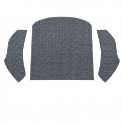 1954-1977 VW Beetle Carpet Kit - Rear - 3 Piece Set - Universal - Charcoal Loop