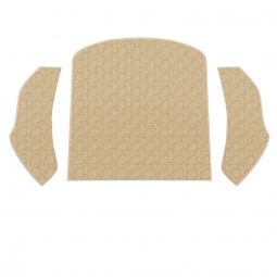 1954-1977 VW Beetle Carpet Kit - Rear - 3 Piece Set - Universal - Oatmeal Loop