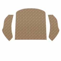 1954-1977 VW Beetle Carpet Kit - Rear - 3 Piece Set - Universal - German Squareweave