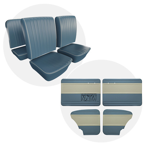 OEM style upholstery shown