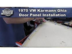 1970 VW Karmann Ghia - Door Panel Installation