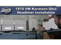 1970 VW Karmann Ghia - Headliner Installation