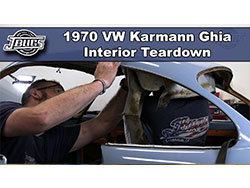 1970 VW Karmann Ghia - Interior Teardown