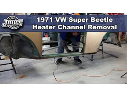 1971 VW Super Beetle - Heater Channel Removal