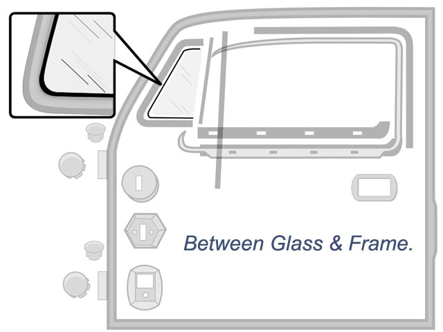 VW Vent Wing Glass To Frame Seal - JBugs.com