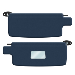 VW Sun Visors - with Mirror - Pair - Vinyl Colors - 1965-1977 Beetle - 1971-1979 Super Beetle