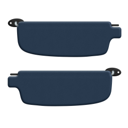 1965-1974 VW Karmann Ghia Sun Visors - Pair - Vinyl Colors