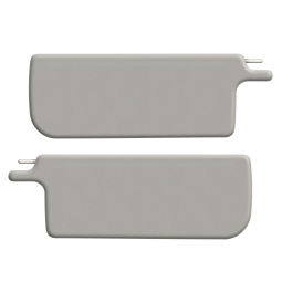 VW Sun Visors - Pair - Off-White Vinyl - 1965-1972 Beetle - Super Beetle Convertible