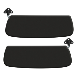 1955-1967 VW Bus Sun Visors - Pair - Black Vinyl