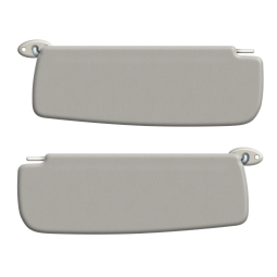 1961-1973 VW Type 3 Sun Visors - Pair - Off-White Vinyl