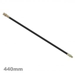 Metal Brake Line, Front Left Side (Driver Side), 165mm Long, fits '49-'66  Bug & Ghia, AC Industries 113611723A