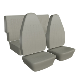 1973-1974 Type 3 Fastback & Notchback Seat Upholstery - Front & Rear - No Rear Armrest - Basketweave