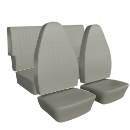 1973-1974 Type 3 Fastback & Notchback Seat Upholstery - Front & Rear - No Rear Armrest - Smooth Viny