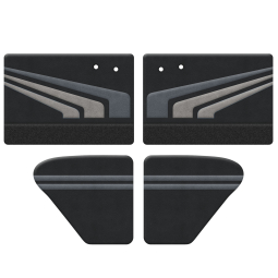 1949-1955 VW Beetle Door Panels - Front & Rear - Bladerunner Graphic